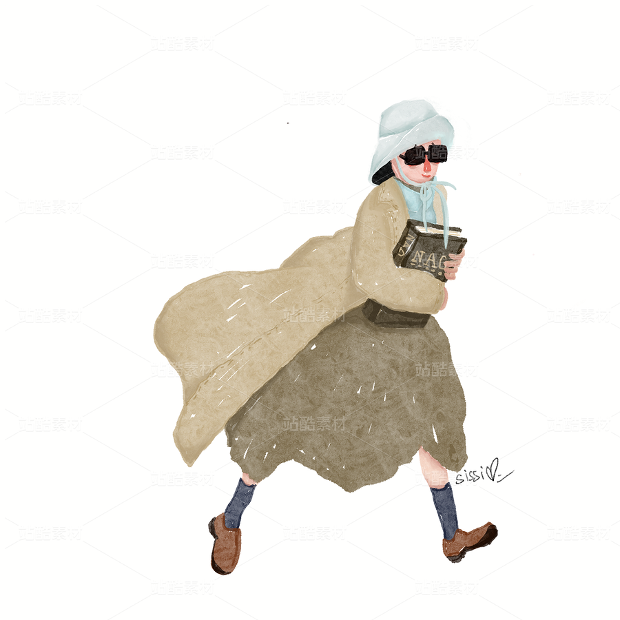 時尚人物插畫組（主預(yù)覽-9739528） - 未分類 - 站酷設(shè)計師sissi的小窩原創(chuàng)素材 - 站酷ZCOOL