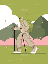 徒步旅行者矢量插画(导航-9739768) - 未分类 - 站酷设计师泗口沺原创素材 - 站酷ZCOOL