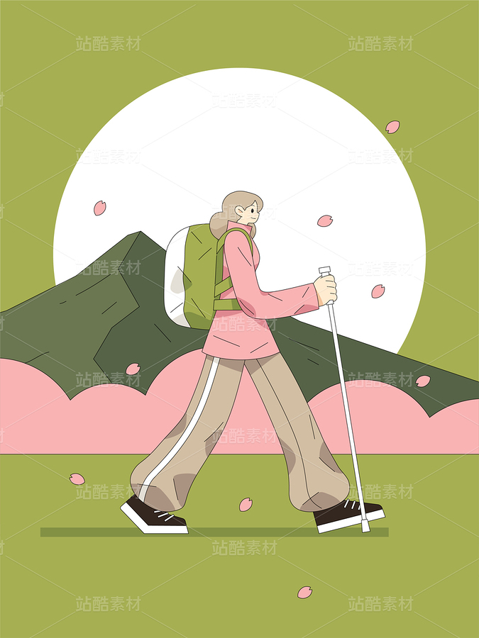 徒步旅行者矢量插畫（主預(yù)覽-9739769） - 未分類 - 站酷設(shè)計(jì)師泗口沺原創(chuàng)素材 - 站酷ZCOOL