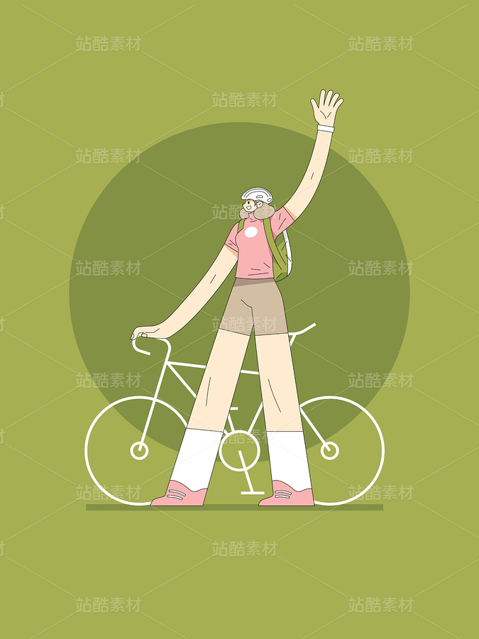 戶外騎行矢量素材（主預覽-9740211） - 未分類 - 站酷設計師泗口沺原創(chuàng)素材 - 站酷ZCOOL