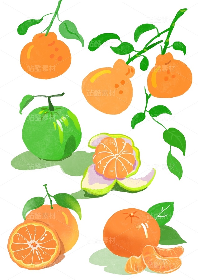 春見耙耙柑橘子橙子（主預(yù)覽-9740664） - 未分類 - 站酷設(shè)計師小金禧原創(chuàng)素材 - 站酷ZCOOL