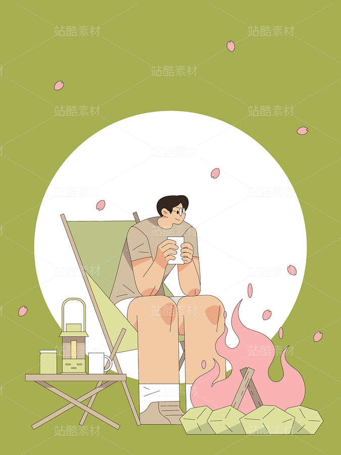 多组露营矢量插画｜矢量素材（主预览-9740777） - 未分类 - 站酷设计师泗口沺原创素材 - 站酷ZCOOL