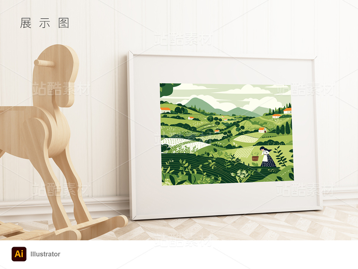 山野谷雨节气海报矢量插画(主预览-9741034) - 未分类 - 站酷设计师jasonshow原创素材 - 站酷ZCOOL