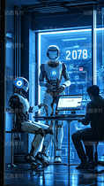 机器人概念图，竖屏规格，适用于各种场景，ai辅助创作（导航-9767267） - 未分类 - 站酷设计师迸击原创素材 - 站酷ZCOOL