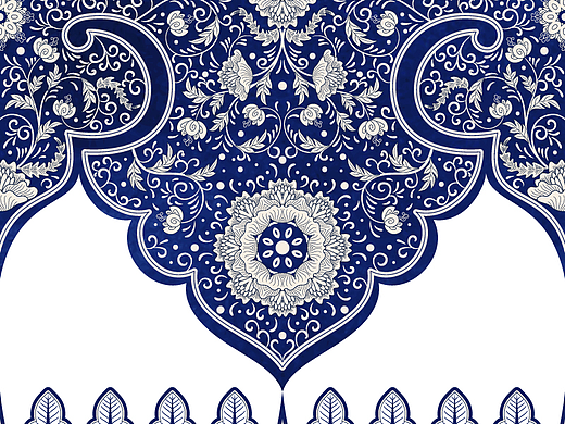 奢华花纹