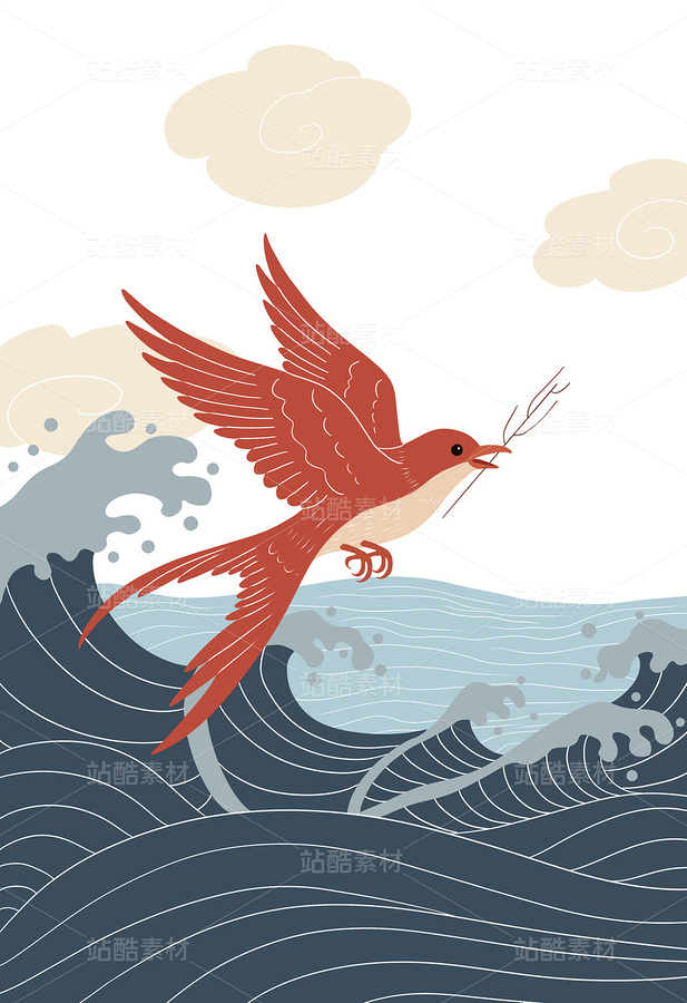 精卫填海（主预览-9914036） - 未分类 - 站酷设计师怦然欣动原创素材 - 站酷ZCOOL