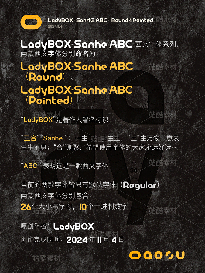 SanHE ABC圆润正经的西文字(主预览-9931803) - 未分类 - 站酷设计师LadyBOX原创素材 - 站酷ZCOOL