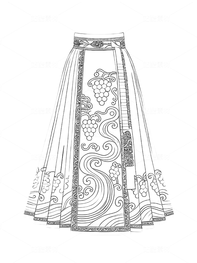 馬面裙設(shè)計稿（主預(yù)覽-9977983） - 未分類 - 站酷設(shè)計師欲陽城原創(chuàng)素材 - 站酷ZCOOL