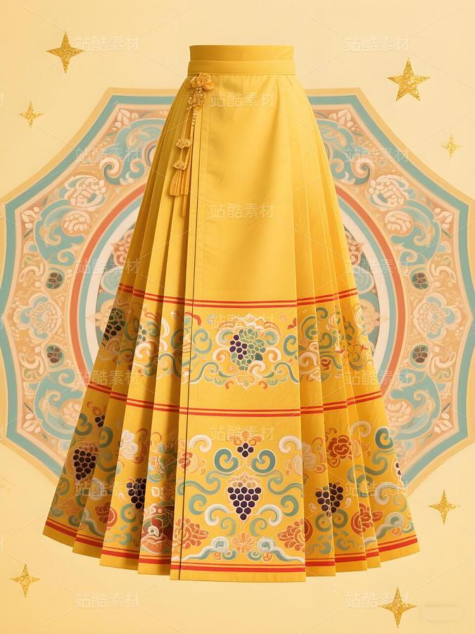 馬面裙設計稿敦煌藻井紋樣（主預覽-9977986） - 未分類 - 站酷設計師欲陽城原創(chuàng)素材 - 站酷ZCOOL