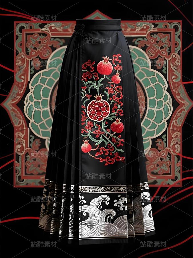 馬面裙設計稿敦煌藻井紋樣（主預覽-9977988） - 未分類 - 站酷設計師欲陽城原創(chuàng)素材 - 站酷ZCOOL