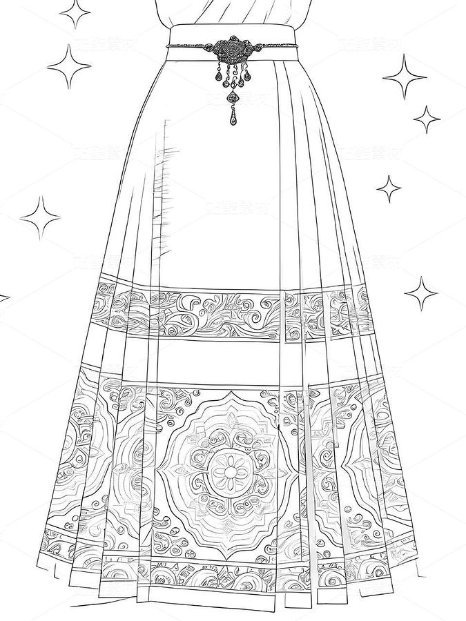 馬面裙設(shè)計稿敦煌藻井紋樣（主預(yù)覽-9977991） - 未分類 - 站酷設(shè)計師欲陽城原創(chuàng)素材 - 站酷ZCOOL