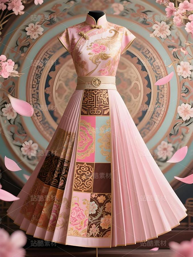 敦煌藻井紋樣的馬面裙設(shè)計(jì)稿（主預(yù)覽-9978000） - 未分類 - 站酷設(shè)計(jì)師欲陽城原創(chuàng)素材 - 站酷ZCOOL