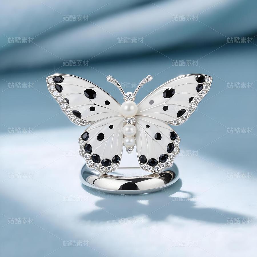 「蝶夢星穹」高定胸針（主預(yù)覽-9978347） - 未分類 - 站酷設(shè)計師欲陽城原創(chuàng)素材 - 站酷ZCOOL