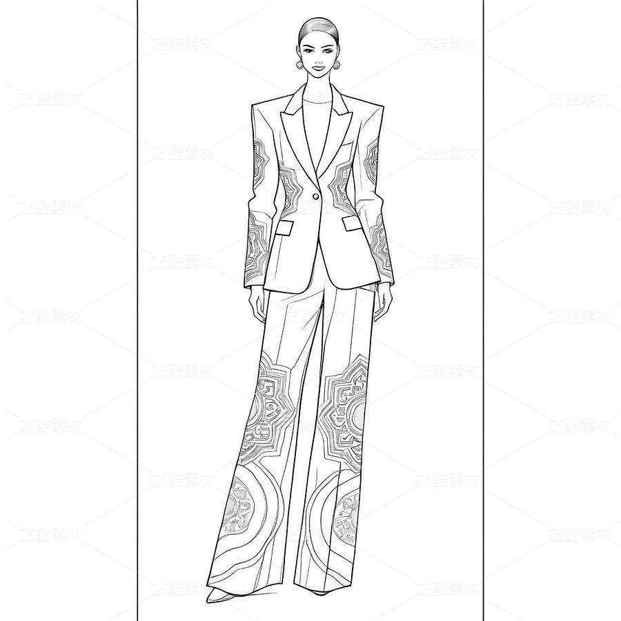 敦煌藻井纹样的高定礼服设计手稿（主预览-9978519） - 未分类 - 站酷设计师欲阳城原创素材 - 站酷ZCOOL