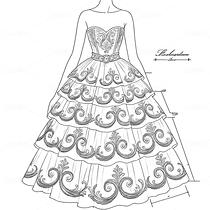 欧洲洛可可卷草纹样高定礼服（导航-9978929） - 未分类 - 站酷设计师欲阳城原创素材 - 站酷ZCOOL