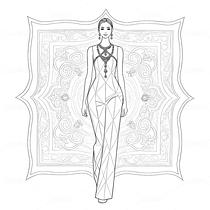 敦煌藻井紋樣高定禮服設(shè)計(jì)手稿（導(dǎo)航-9979167） - 未分類 - 站酷設(shè)計(jì)師欲陽(yáng)城原創(chuàng)素材 - 站酷ZCOOL