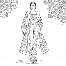 敦煌藻井纹样高定礼服设计手稿（导航-9979183） - 未分类 - 站酷设计师欲阳城原创素材 - 站酷ZCOOL