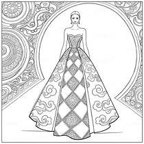 敦煌藻井纹样高定礼服设计手稿（导航-9979177） - 未分类 - 站酷设计师欲阳城原创素材 - 站酷ZCOOL