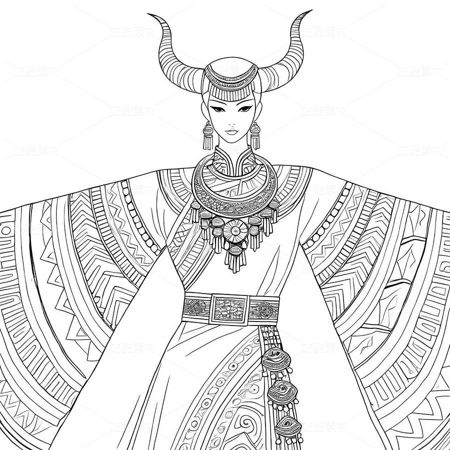 高定苗族蠟染禮服設計手稿（蠟染系列）（主預覽-9979506） - 未分類 - 站酷設計師欲陽城原創(chuàng)素材 - 站酷ZCOOL