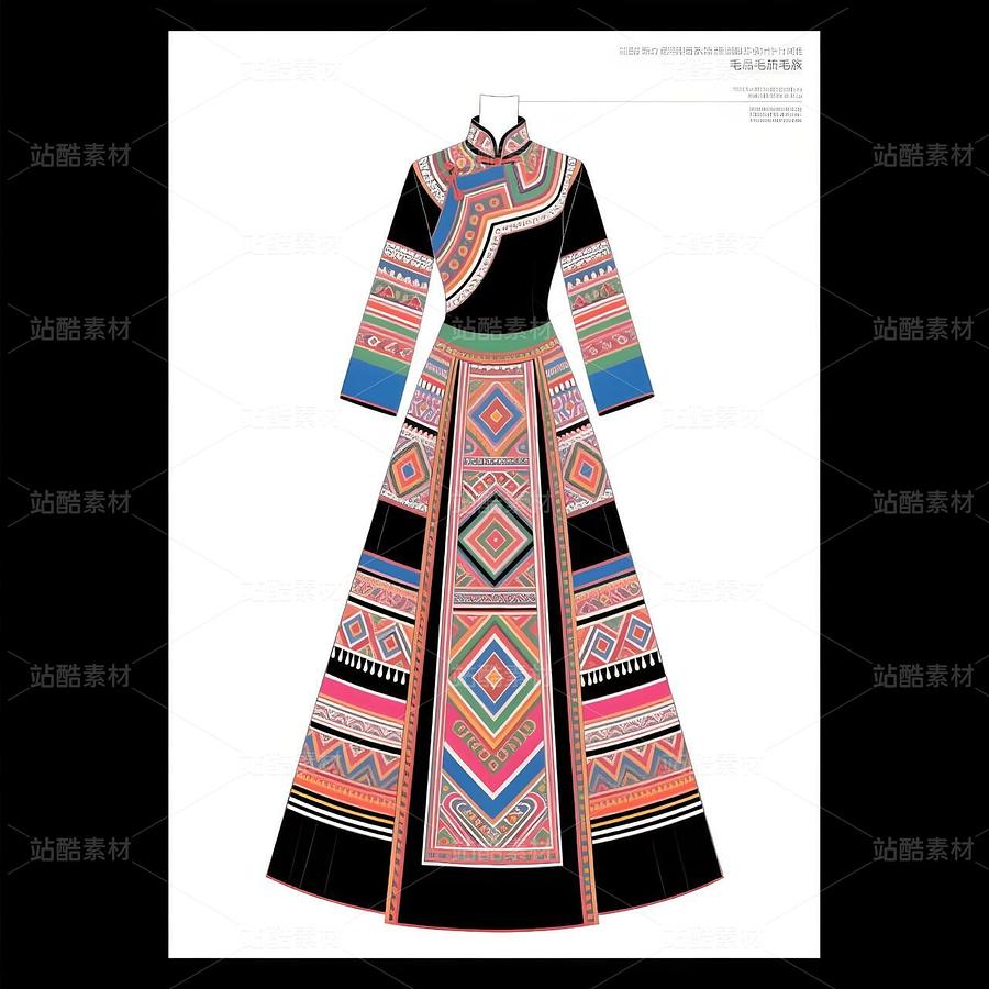 高定毛南族禮服設(shè)計+毛南族裝飾圖案（主預(yù)覽-9979666） - 未分類 - 站酷設(shè)計師欲陽城原創(chuàng)素材 - 站酷ZCOOL