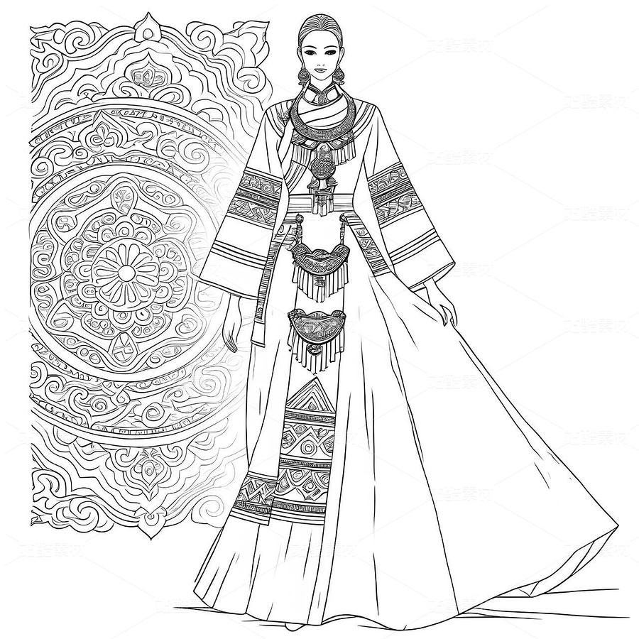 【高定蓝色苗族扎染礼服设计说明】(主预览-9979800) - 未分类 - 站酷设计师欲阳城原创素材 - 站酷ZCOOL