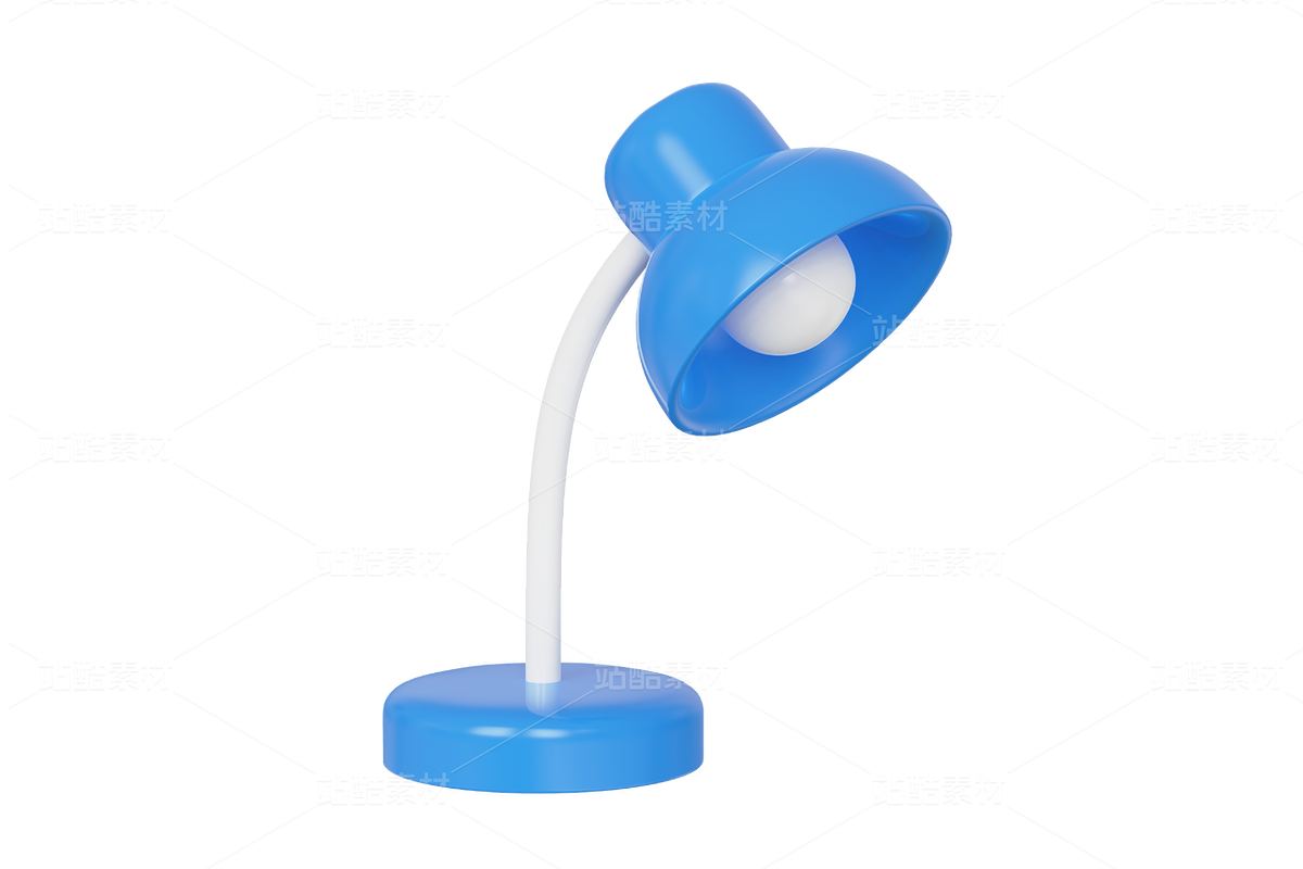 蓝色台灯元素（主预览-10000997） - 未分类 - 站酷设计师粘锅原创素材 - 站酷ZCOOL
