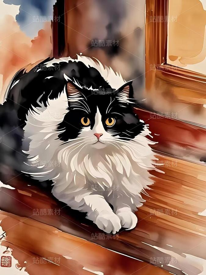 奶牛猫（主预览-10004165） - 未分类 - 站酷设计师Alice331原创素材 - 站酷ZCOOL