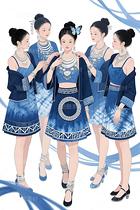 藍(lán)染回紋繪新篇：五姝演繹東方摩登（導(dǎo)航-10009681） - 未分類 - 站酷設(shè)計(jì)師欲陽城原創(chuàng)素材 - 站酷ZCOOL