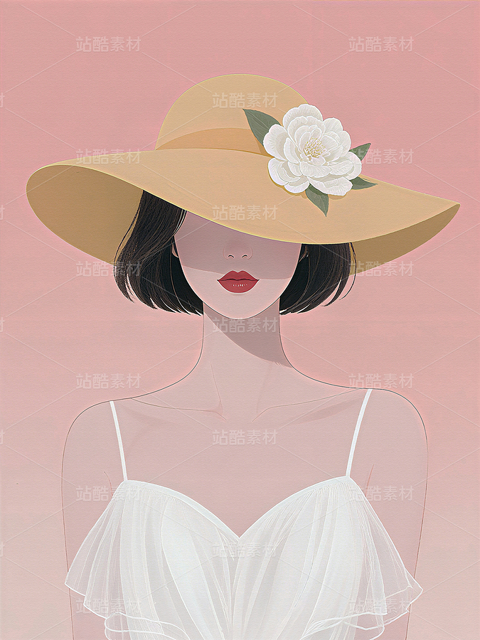 轻奢画民国穿旗袍女人新中式装饰画服装杂志封面画（主预览-10086228） - 未分类 - 站酷设计师独创绘画工作室原创素材 - 站酷ZCOOL