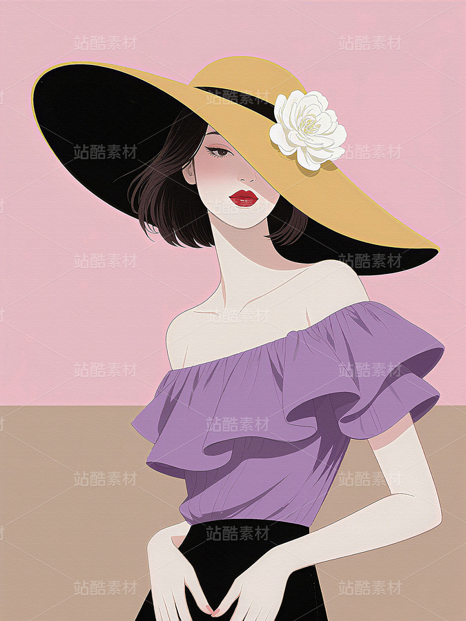 新中式装饰画服装杂志封面画民国穿旗袍女人（主预览-10086229） - 未分类 - 站酷设计师独创绘画工作室原创素材 - 站酷ZCOOL