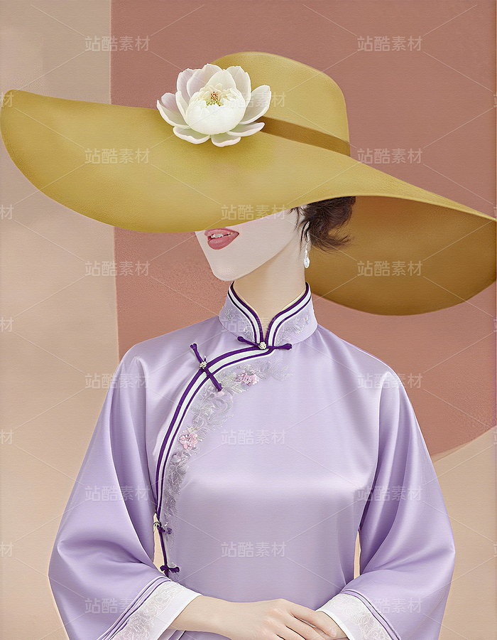 后现代油画人物民国穿旗袍女人人物抽象肖像画清新装饰（主预览-10086248） - 未分类 - 站酷设计师独创绘画工作室原创素材 - 站酷ZCOOL