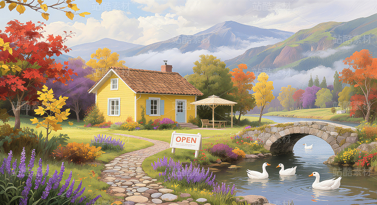 弗洛倫薩小鎮(zhèn)畫風(fēng)景鄉(xiāng)村油畫歐洲風(fēng)景油畫托馬斯花園（主預(yù)覽-10142247） - 未分類 - 站酷設(shè)計(jì)師獨(dú)創(chuàng)繪畫工作室原創(chuàng)素材 - 站酷ZCOOL