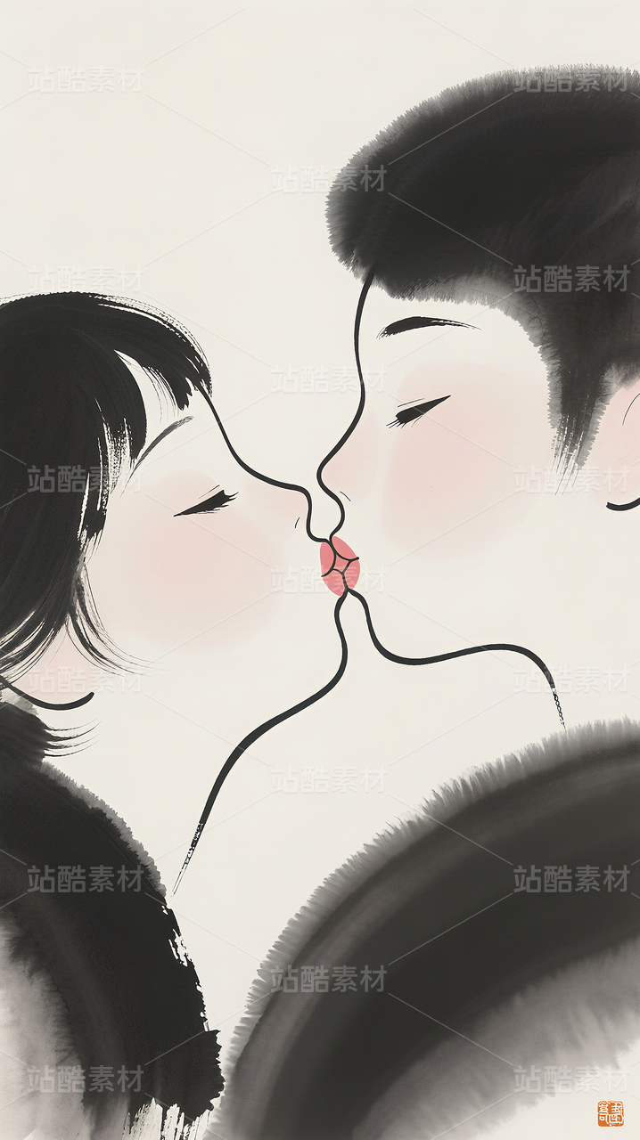 小清新装饰画文旅海报宣传画时尚服装画水墨人物装饰画