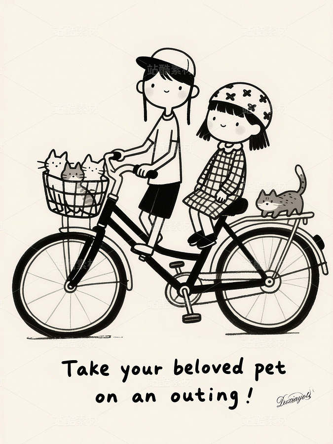 漫畫(huà)黑白畫(huà)漫畫(huà)可愛(ài)女生人物素描藝術(shù)裝飾畫(huà)小清新漫畫(huà)（主預(yù)覽-10246048） - 未分類 - 站酷設(shè)計(jì)師獨(dú)創(chuàng)繪畫(huà)工作室原創(chuàng)素材 - 站酷ZCOOL