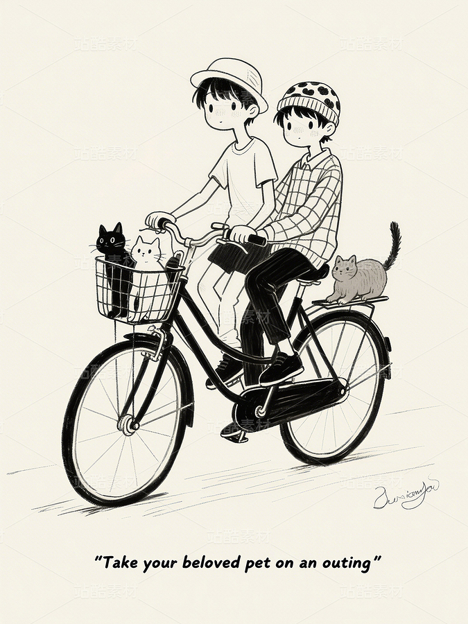 漫画黑白画艺术装饰画小清新漫画漫画可爱女生人物素描（主预览-10253646） - 未分类 - 站酷设计师独创绘画工作室原创素材 - 站酷ZCOOL