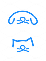 猫狗logo|猫狗图标|萌宠符号（导航-10439526） - 未分类 - 站酷设计师再来一打蓝胖子原创素材 - 站酷ZCOOL
