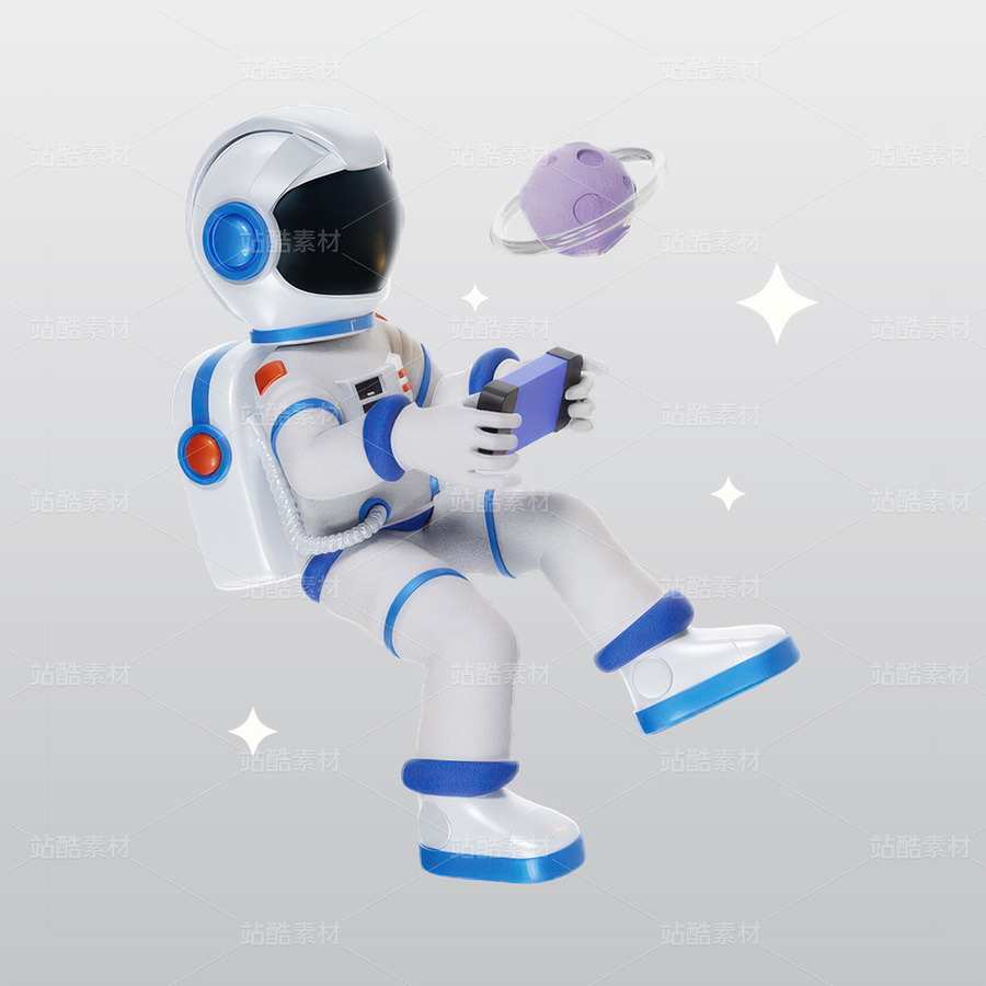 宇航员在太空中玩3D插图blend模型图标素材(主预览-10540694) - 未分类 - 站酷设计师Thomas摄影视界原创素材 - 站酷ZCOOL