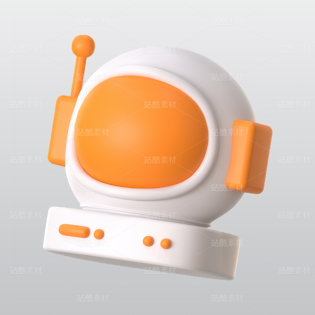 宇航员3D图标blend模型图标海报素材