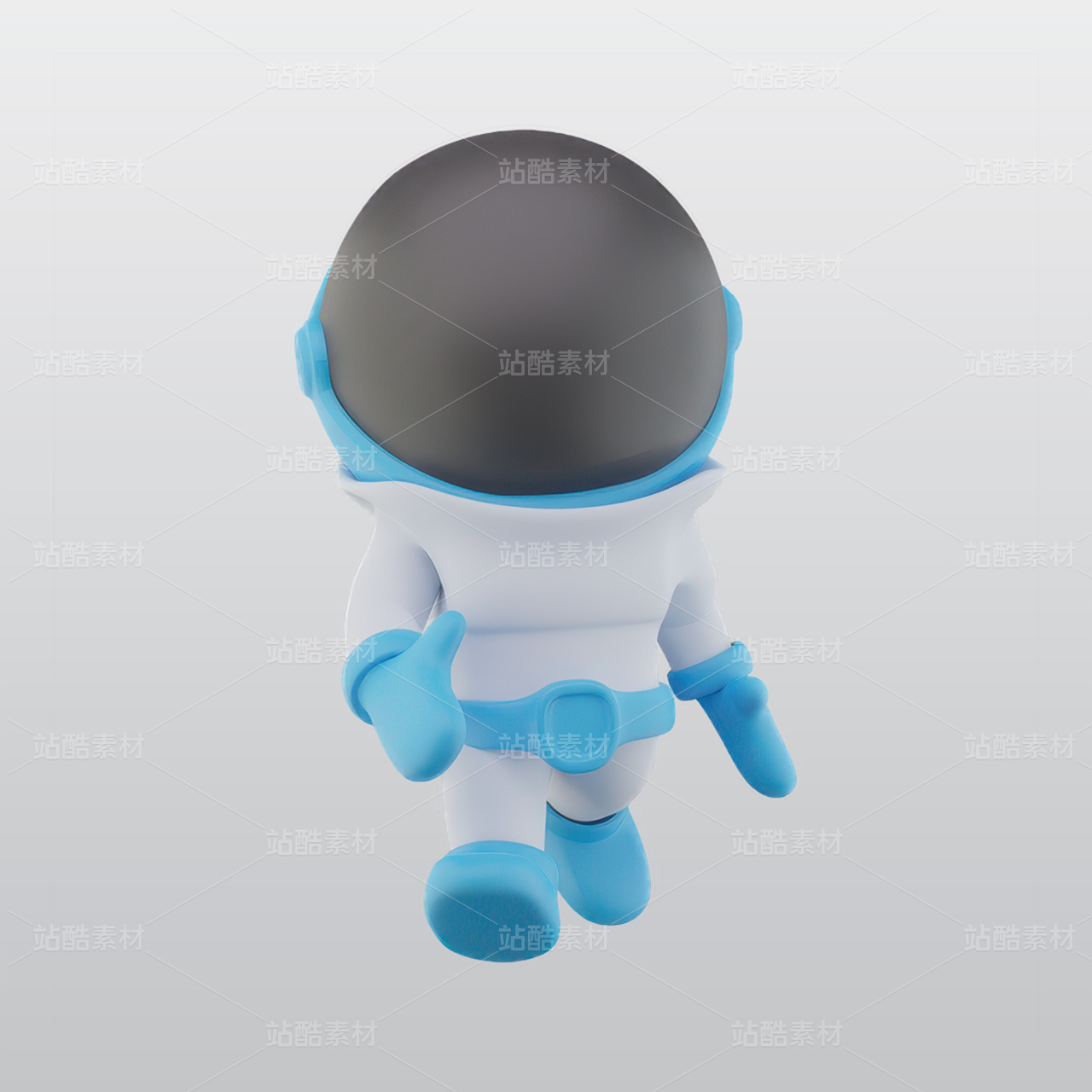 宇航员给予手3D图标blend模型图标海报素材