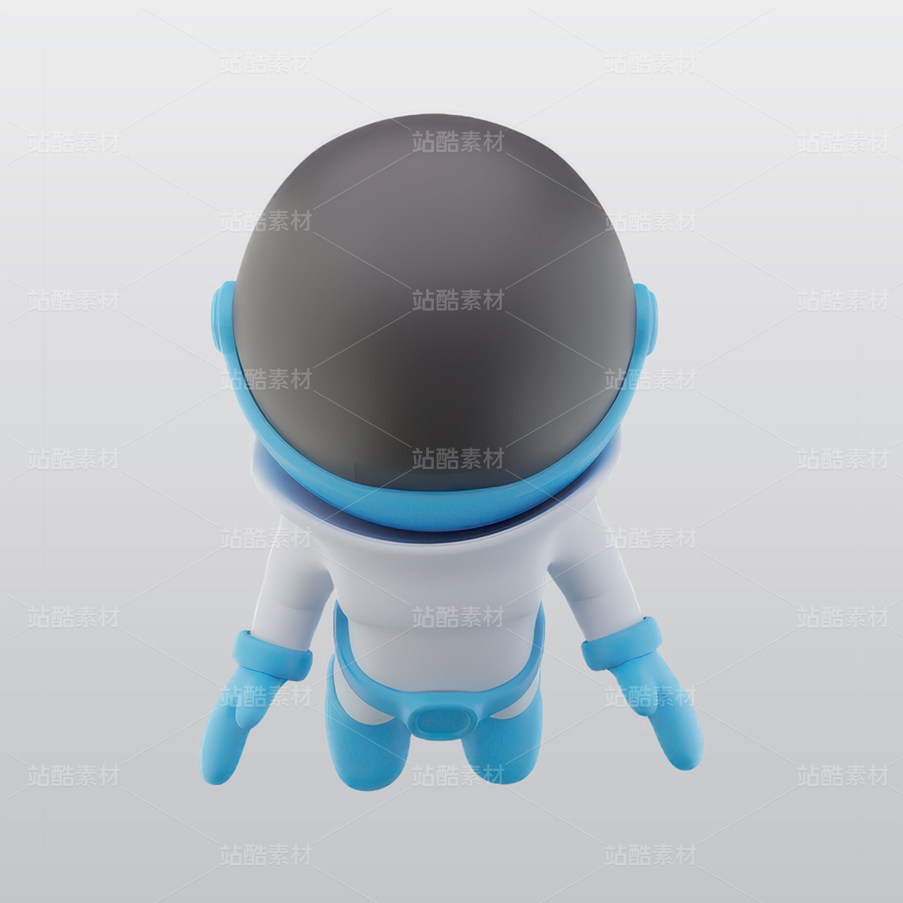 飞行宇航员3D图标blend模型图标海报素材