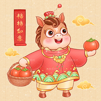 12幅马年新春贺岁插画（导航-10589369） - 未分类 - 站酷设计师SYF朝生原创素材 - 站酷ZCOOL