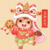 12幅马年新春贺岁插画（导航-10589373） - 未分类 - 站酷设计师SYF朝生原创素材 - 站酷ZCOOL