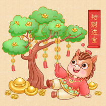 12幅马年新春贺岁插画（导航-10589367） - 未分类 - 站酷设计师SYF朝生原创素材 - 站酷ZCOOL