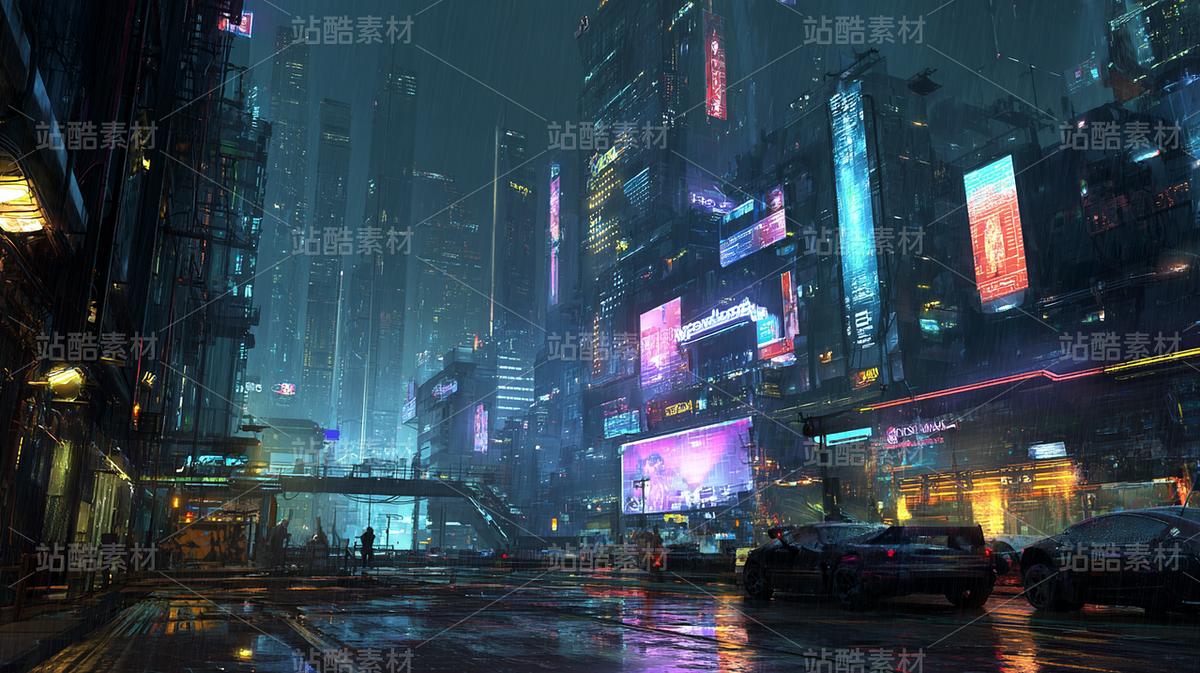 赛博朋克 × 雨夜霓虹的视觉碰撞（主预览-10680268） - 未分类 - 站酷设计师青青草原懒羊羊1原创素材 - 站酷ZCOOL