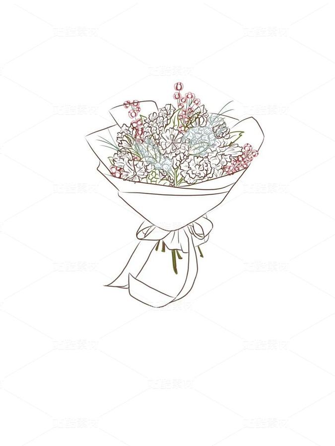 简约 花束 浪漫 素材（主预览-10899732） - 未分类 - 站酷设计师一一得鹿原创素材 - 站酷ZCOOL