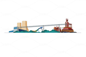 北京工業(yè)文旅地標首鋼園景觀扁平插畫PNG免摳超高清圖（導航-11008982） - 未分類 - 站酷設計師農(nóng)藥很濃原創(chuàng)素材 - 站酷ZCOOL