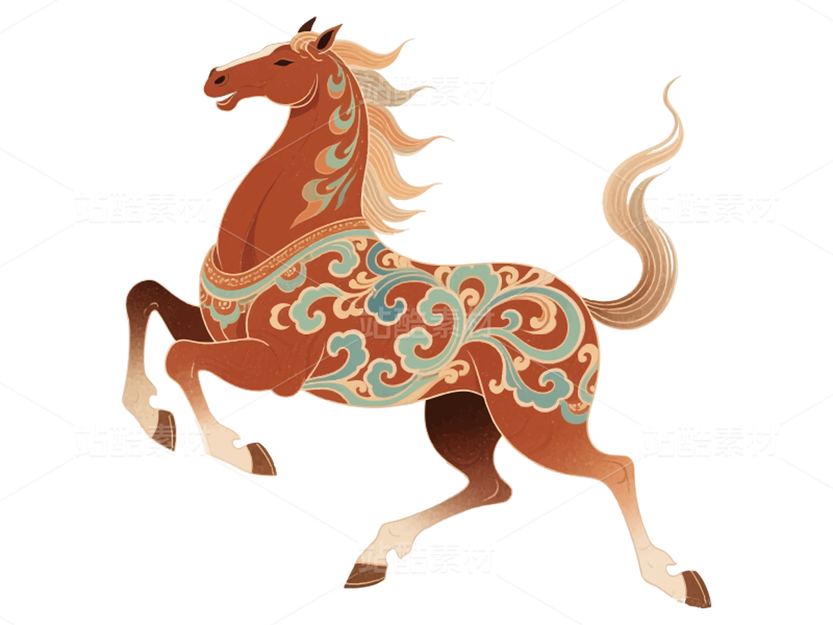 2026/馬/壁畫(huà)/工筆（主預(yù)覽-11015537） - 未分類(lèi) - 站酷設(shè)計(jì)師aboer原創(chuàng)素材 - 站酷ZCOOL