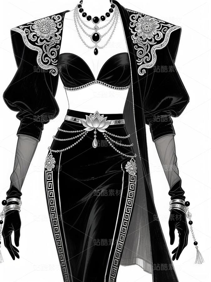 墨色敦煌·暗夜瓔珞蝕刻星河（主預(yù)覽-11034346） - 未分類 - 站酷設(shè)計(jì)師欲陽城原創(chuàng)素材 - 站酷ZCOOL