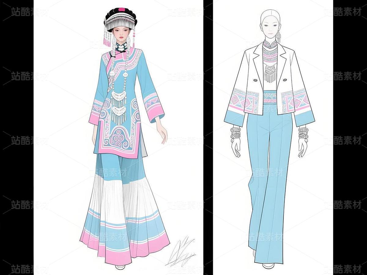 白族淺韻·高定新章（主預(yù)覽-11299367） - 未分類 - 站酷設(shè)計(jì)師欲陽城原創(chuàng)素材 - 站酷ZCOOL