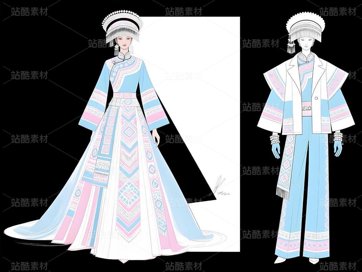 白族淺韻·高定新章（主預(yù)覽-11299370） - 未分類 - 站酷設(shè)計(jì)師欲陽城原創(chuàng)素材 - 站酷ZCOOL